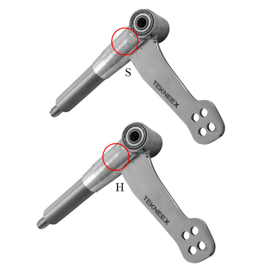 TEKNEEX Styrspindel, 25 mm Diameter, M14, med 4 hål